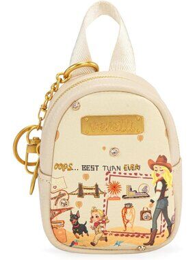 Cityscape Coin Pouch Keychain | Cute Change Purse for Coins & Small Essentials
